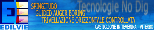 Edilvie Trivellazioni Orizzontali Spingitubo No-Dig